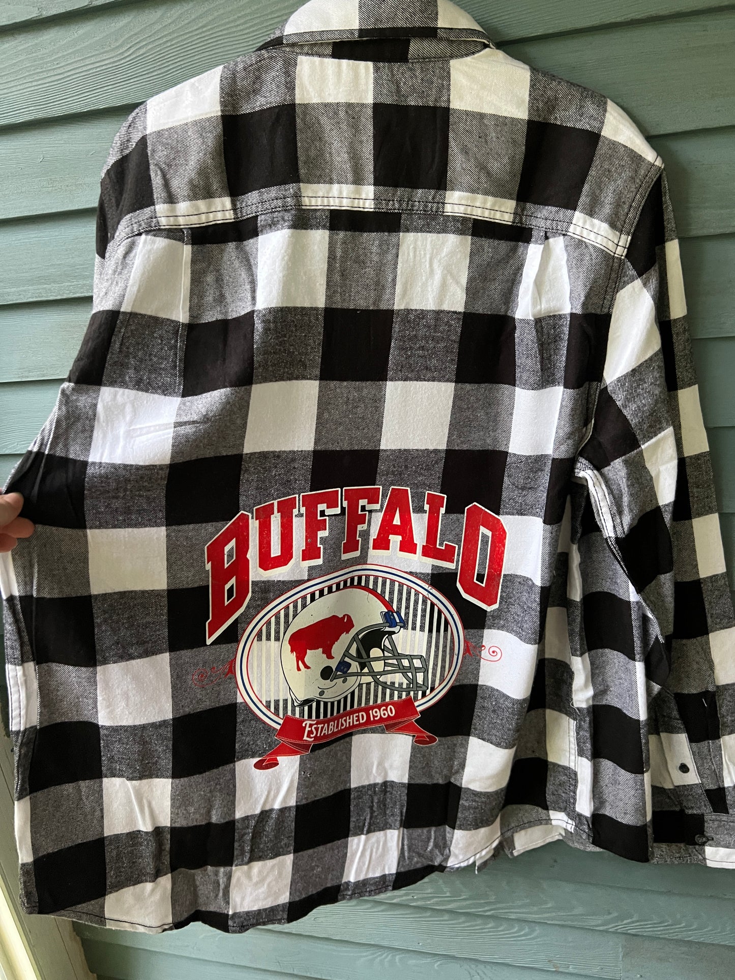 Buffalo flannel, Buffalo bleached flannel, Buffalo Football flannel
