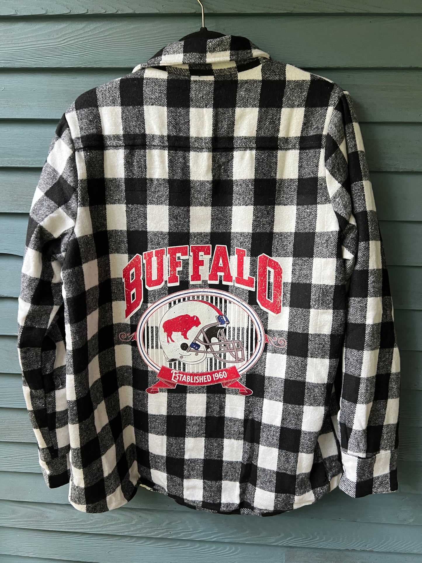 Buffalo football Sherpa flannel jacket