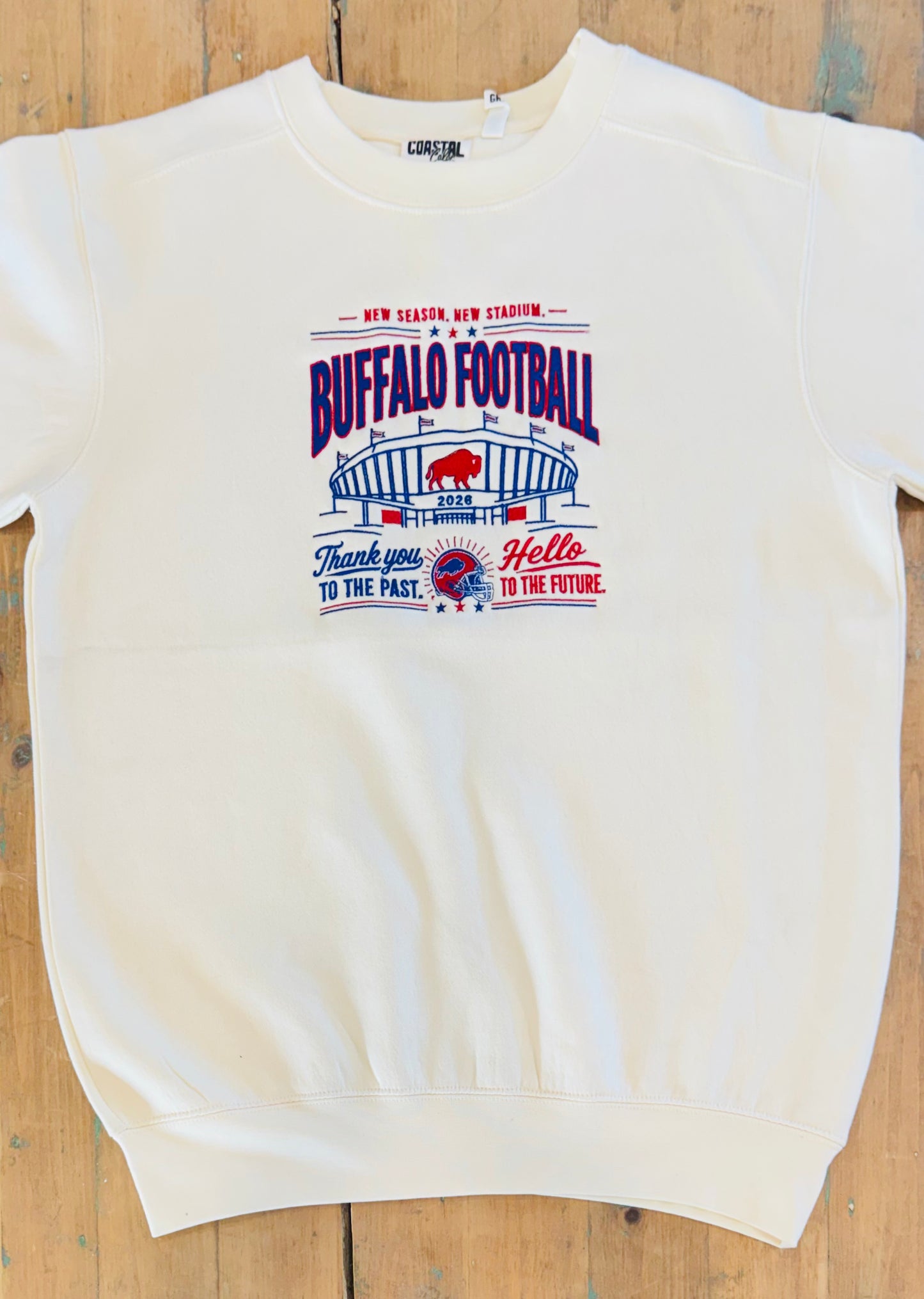 Buffalo Inaugural Stadium Embroidered Crewneck