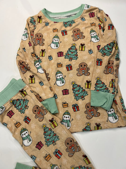 Buffalo Christmas Jammies, Buffalo neutral kids PJ's, Buffalo Baby Jammies