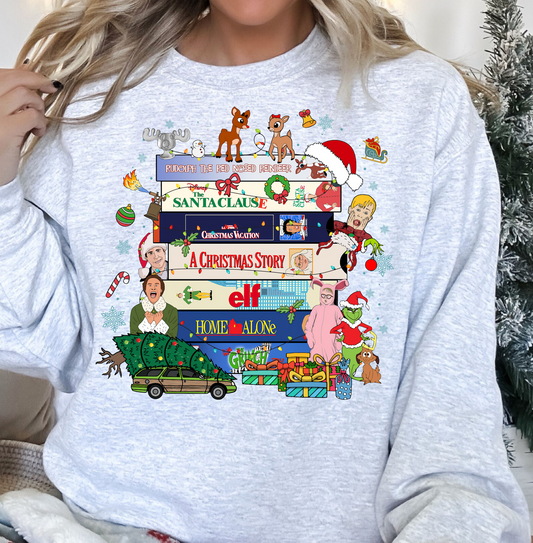 Christmas movie lineup, Christmas movie crewneck