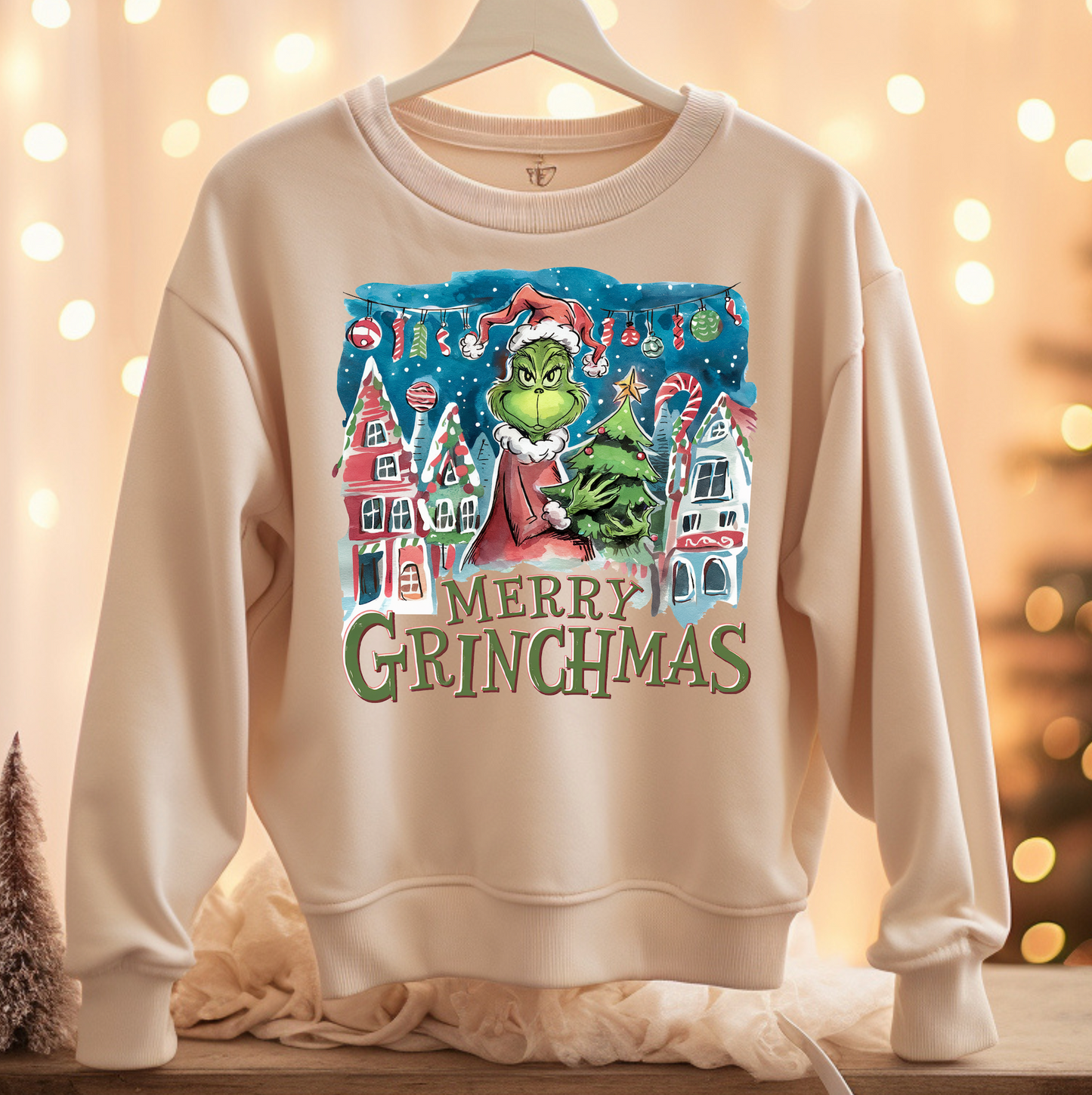 Merry Grinchmas Adult and Toddler Crewneck