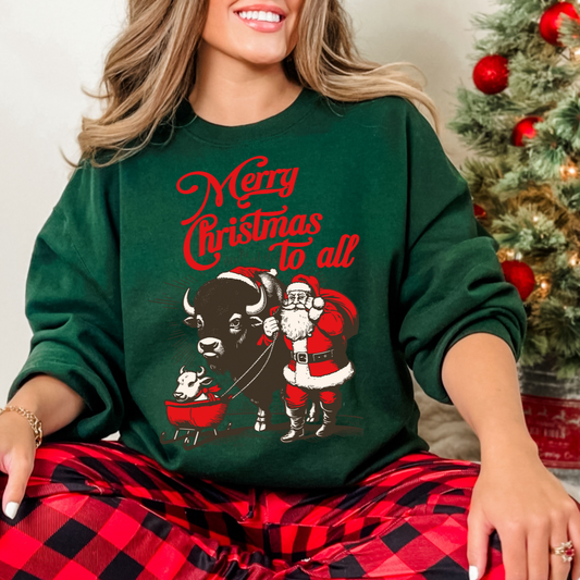 Buffalo Christmas Crewneck, Buffalo Holiday Sweatshirt