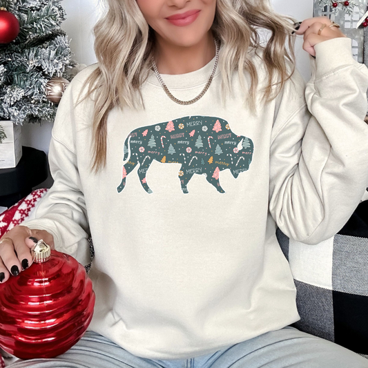 Buffalo Christmas crewneck