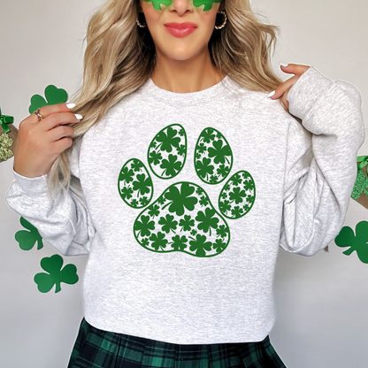 Buffalo paw print St. Patrick's Day Sweatshirt