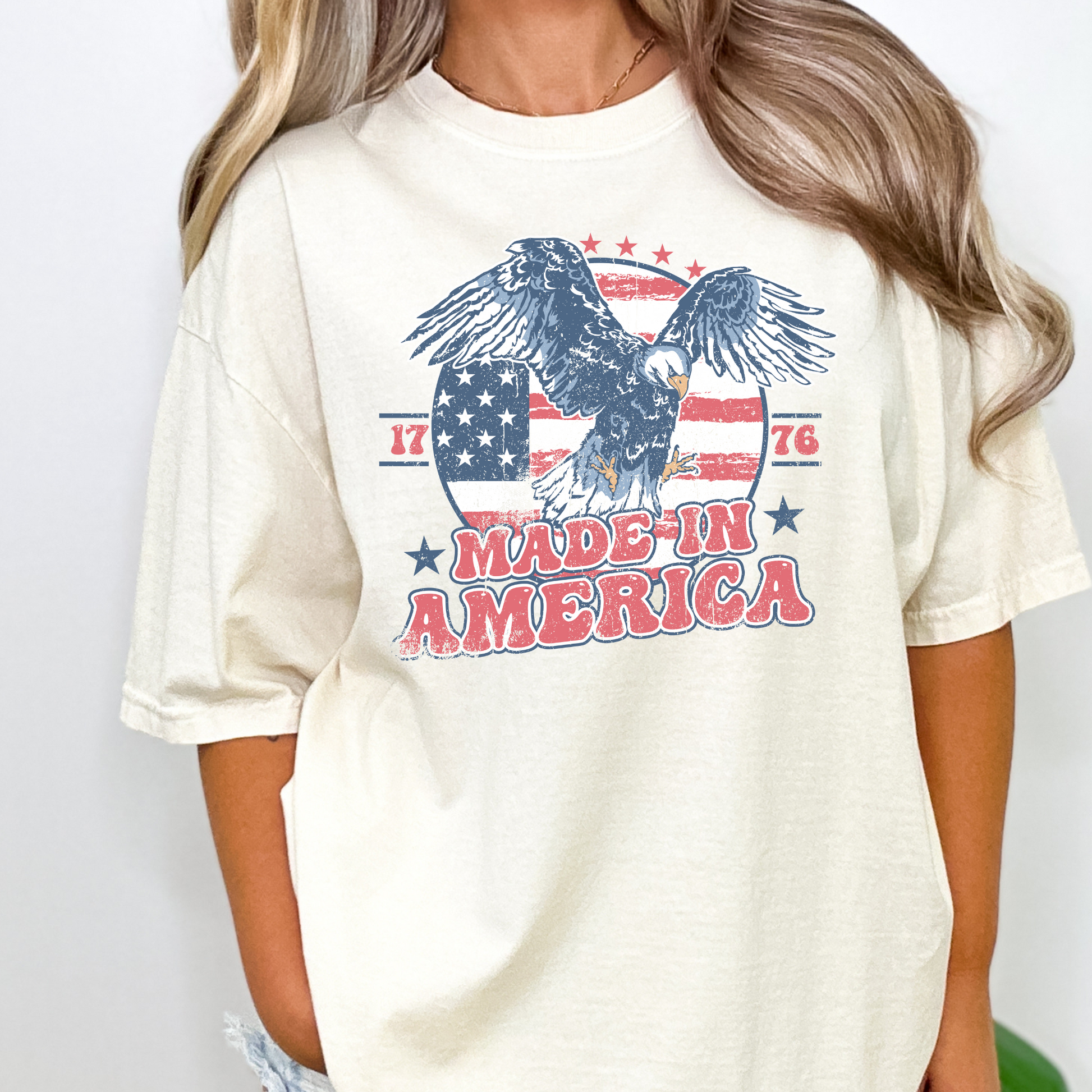 made in america dress shirts America250 Men's T-Shirt Red / Small chest pocket America tee, Made in America