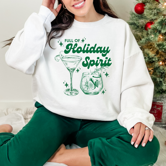 Full of holiday spirit crewneck