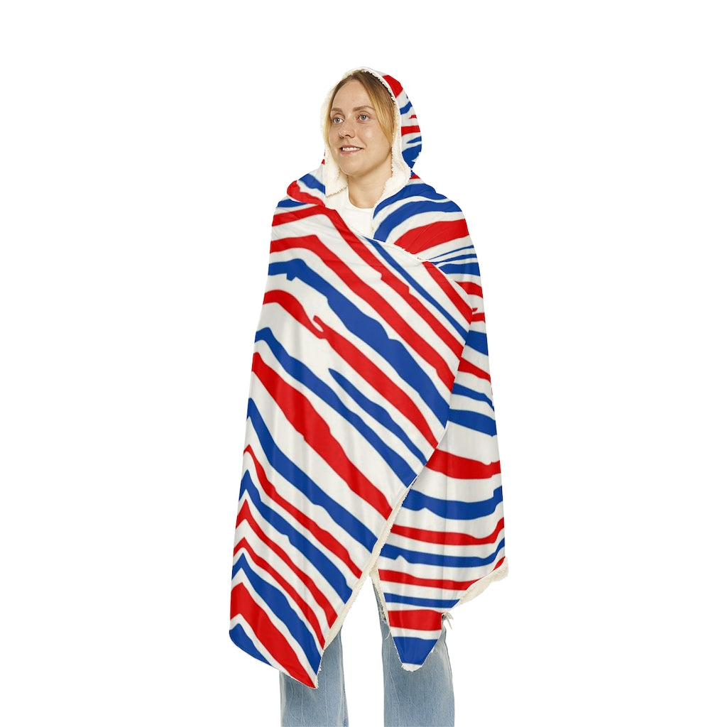 Buffalo zubaz snuggle blanket, Buffalo hooded blanket, Buffalo gameday blanket, Buffalo football blanket