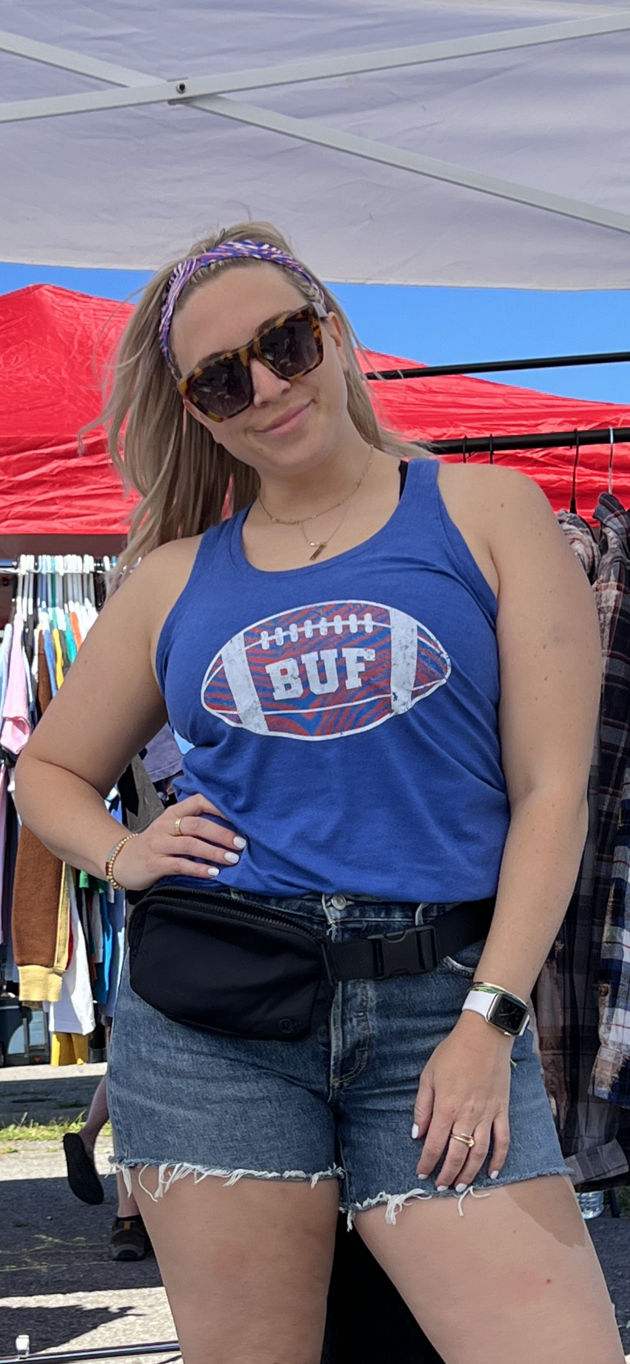 Buffalo Zubaz Football Tank Top
