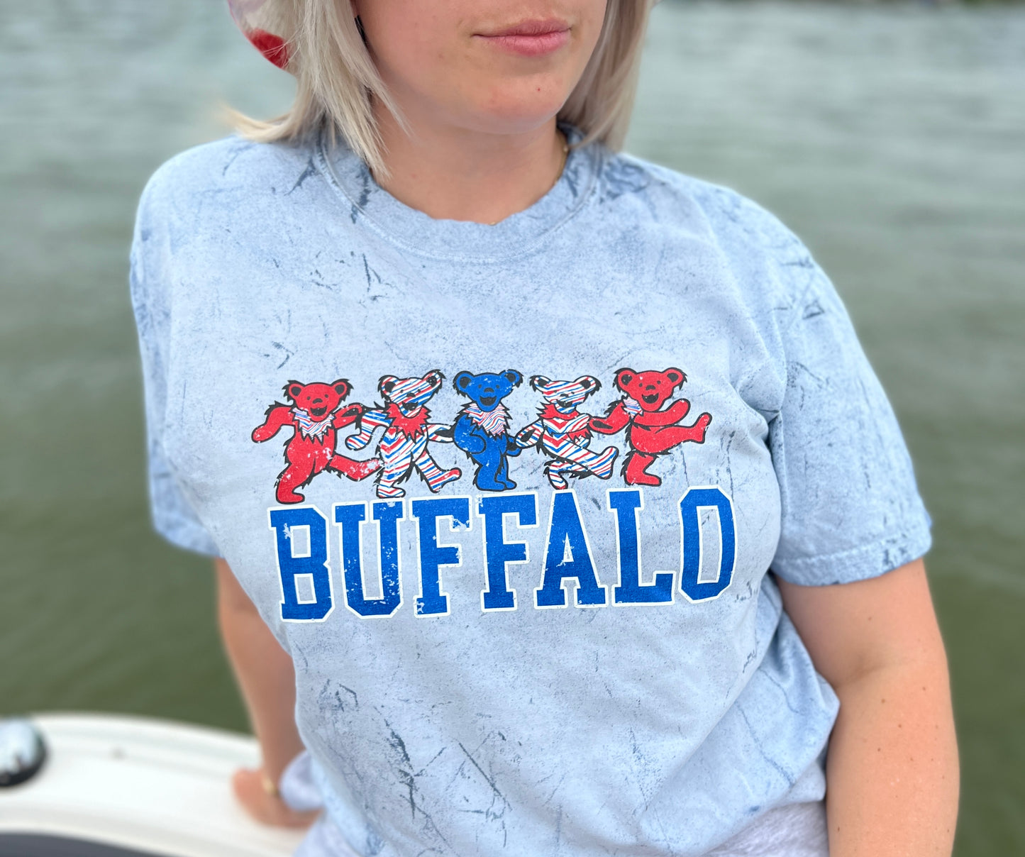 Buffalo tie dye dancing bears tee, Buffalo band tee, Buffalo Zubaz t-shirt