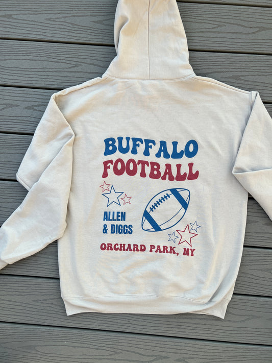 Buffalo Football Nude Wavy Hoodie, Buffalo Football Hoodie