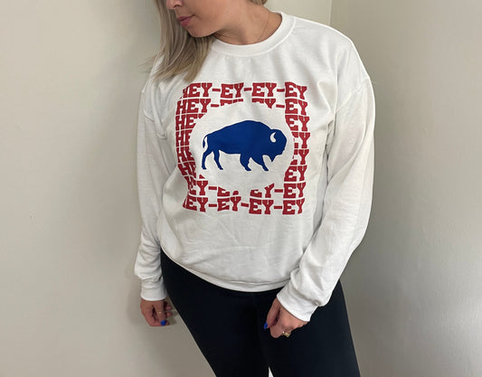 Buffalo Hey Ey Ey Ey Crewneck