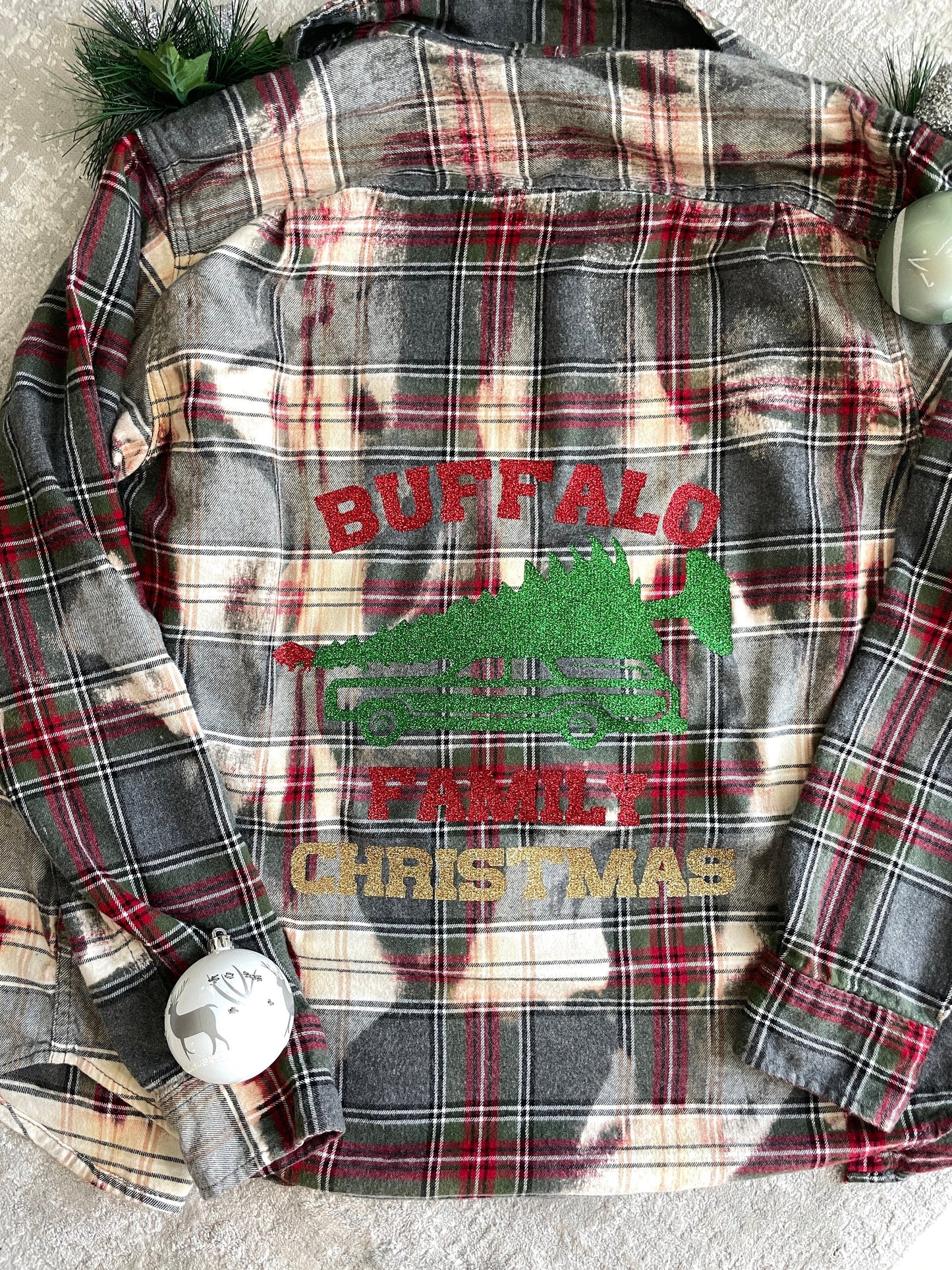 Buffalo Family Christmas Flannel