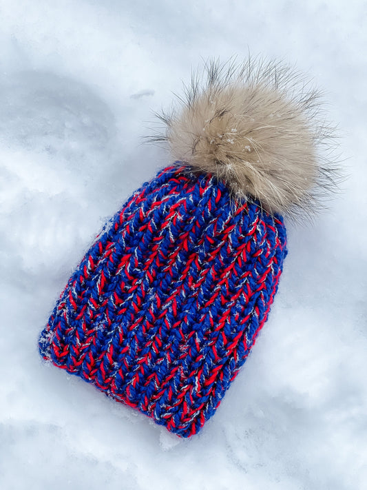 Buffalo baby knit winter hat