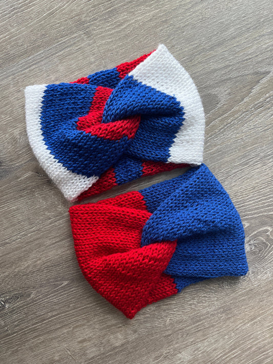 Buffalo Football Knit Twisted Earwarmer