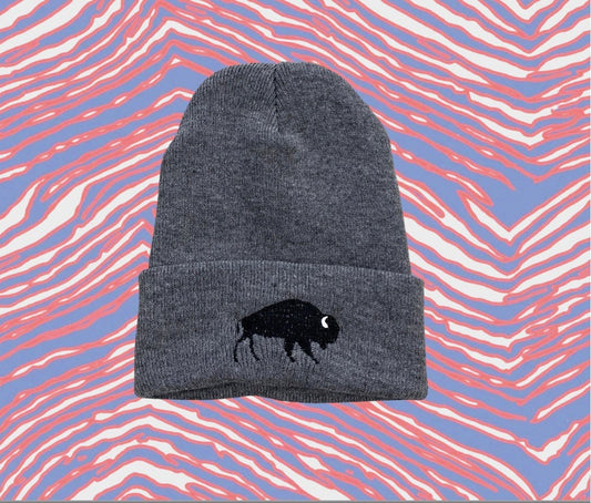 Buffalo embroidered beanie