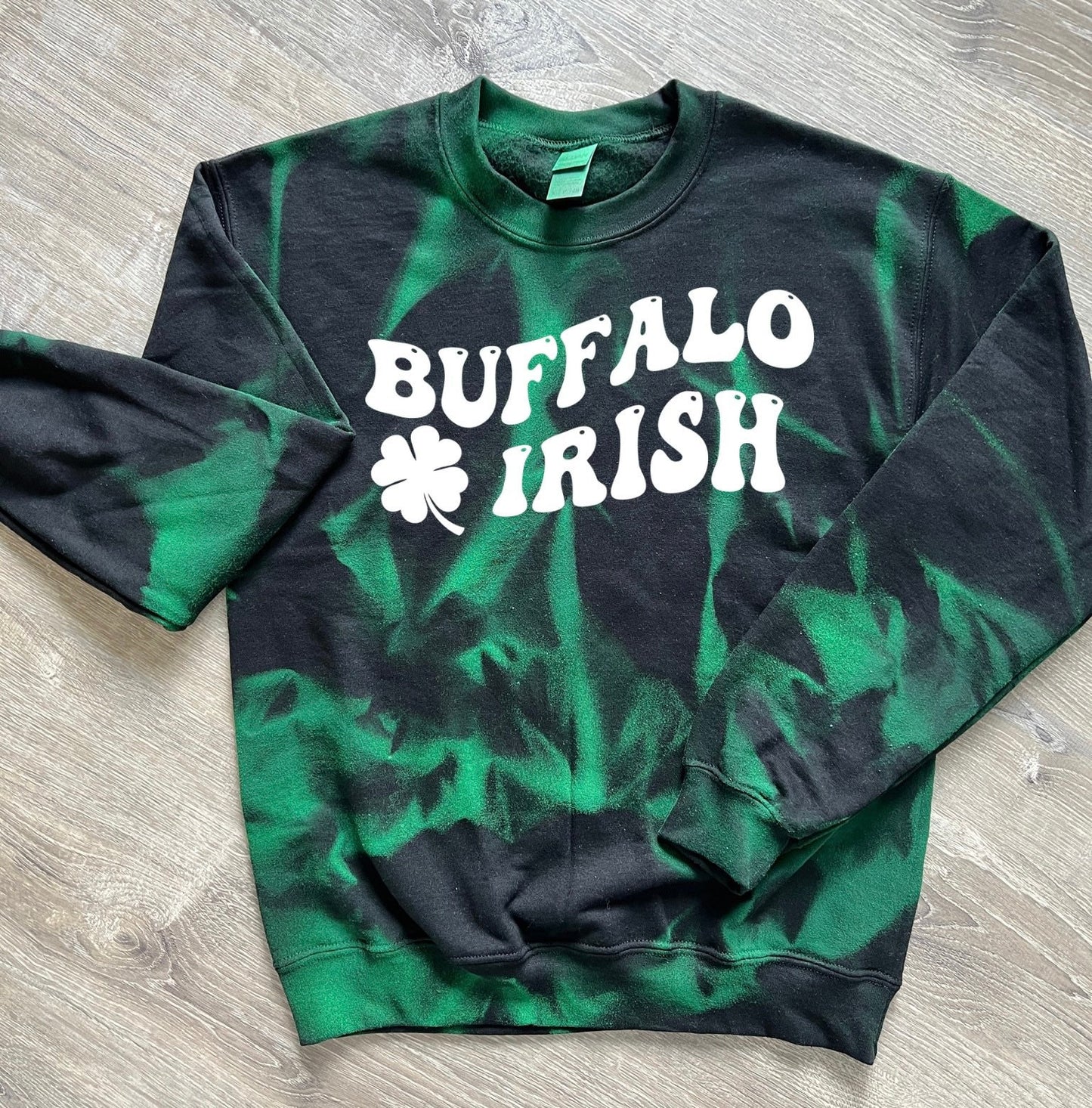 Buffalo Irish tie dye crewneck