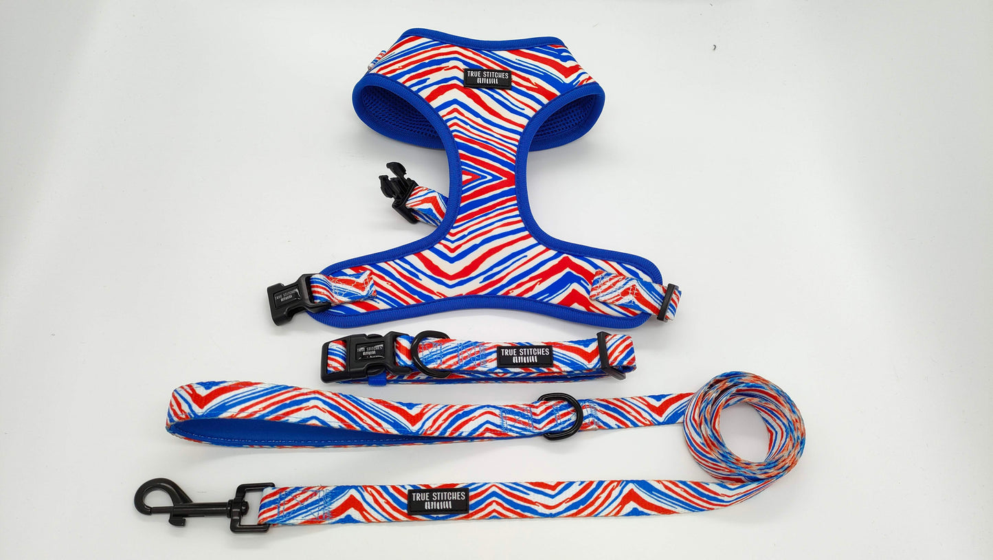 Buffalo Zubaz inspired pet harness