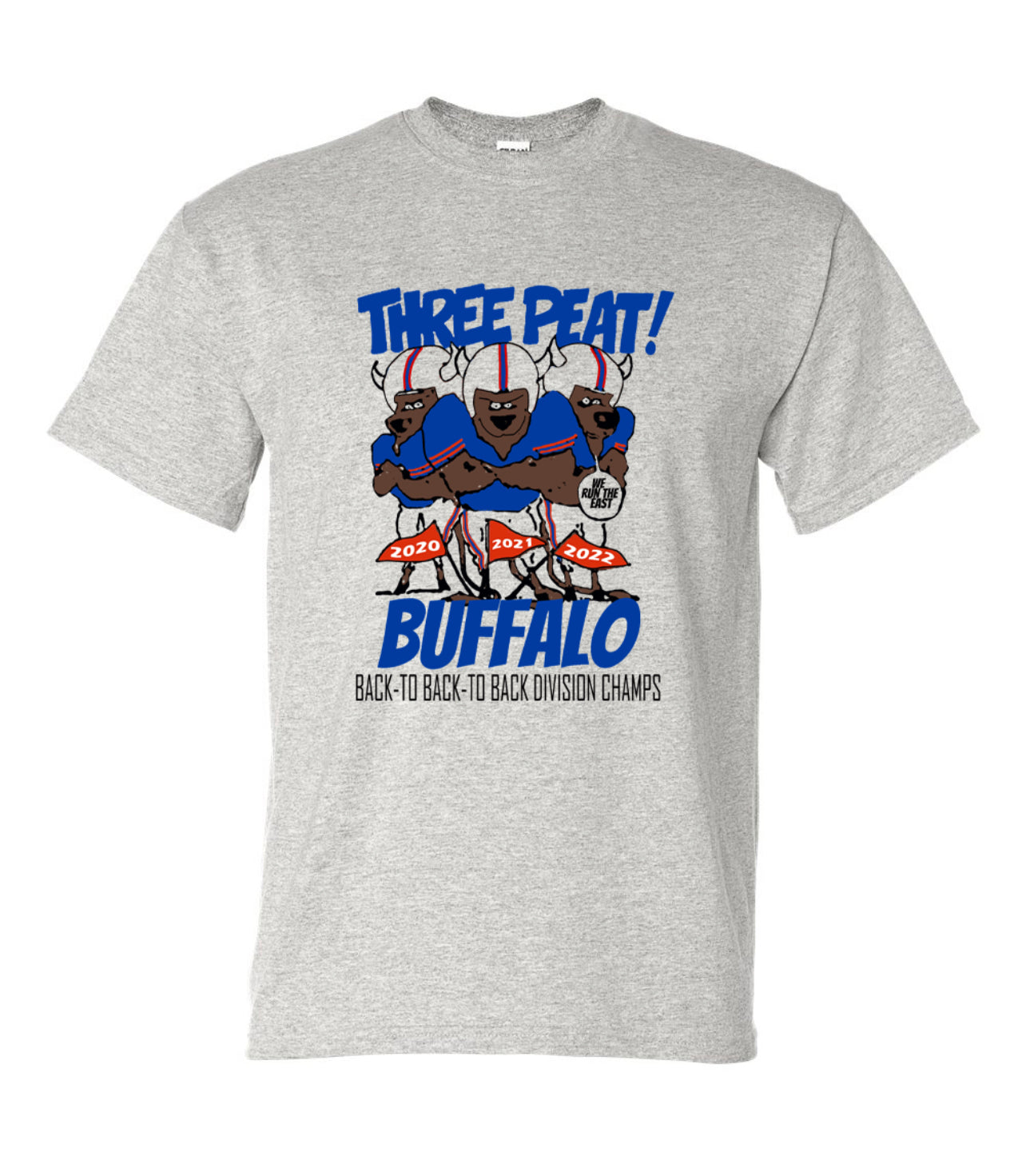 Three Peat Championship Tee, a Buffalo Three Peat Tee, Buffalo Three Peat